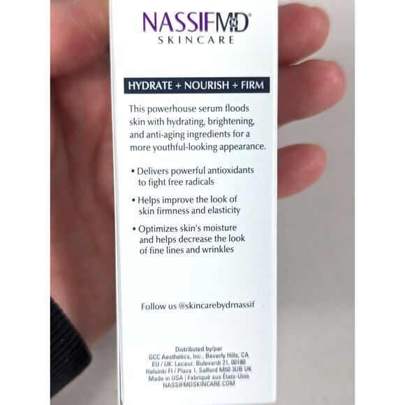 NASSIF MD Hydro-Screen Serum Hyaluronic Acid Retinol Ceramides 1 fl oz NEW Box - Picture 3 of 5